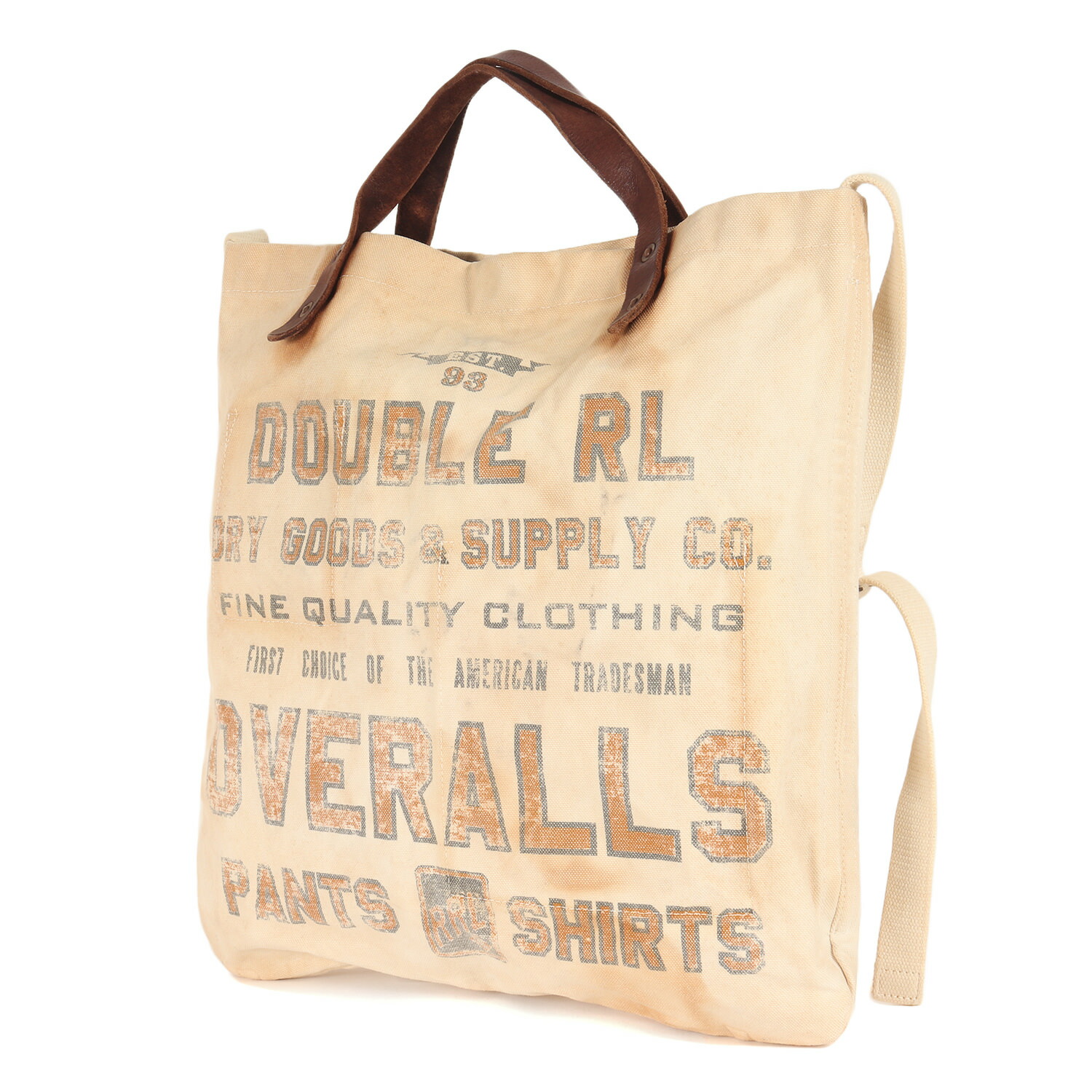 楽天市場】RRL ダブルアールエル レザー ハンドル キャンバス 2WAY