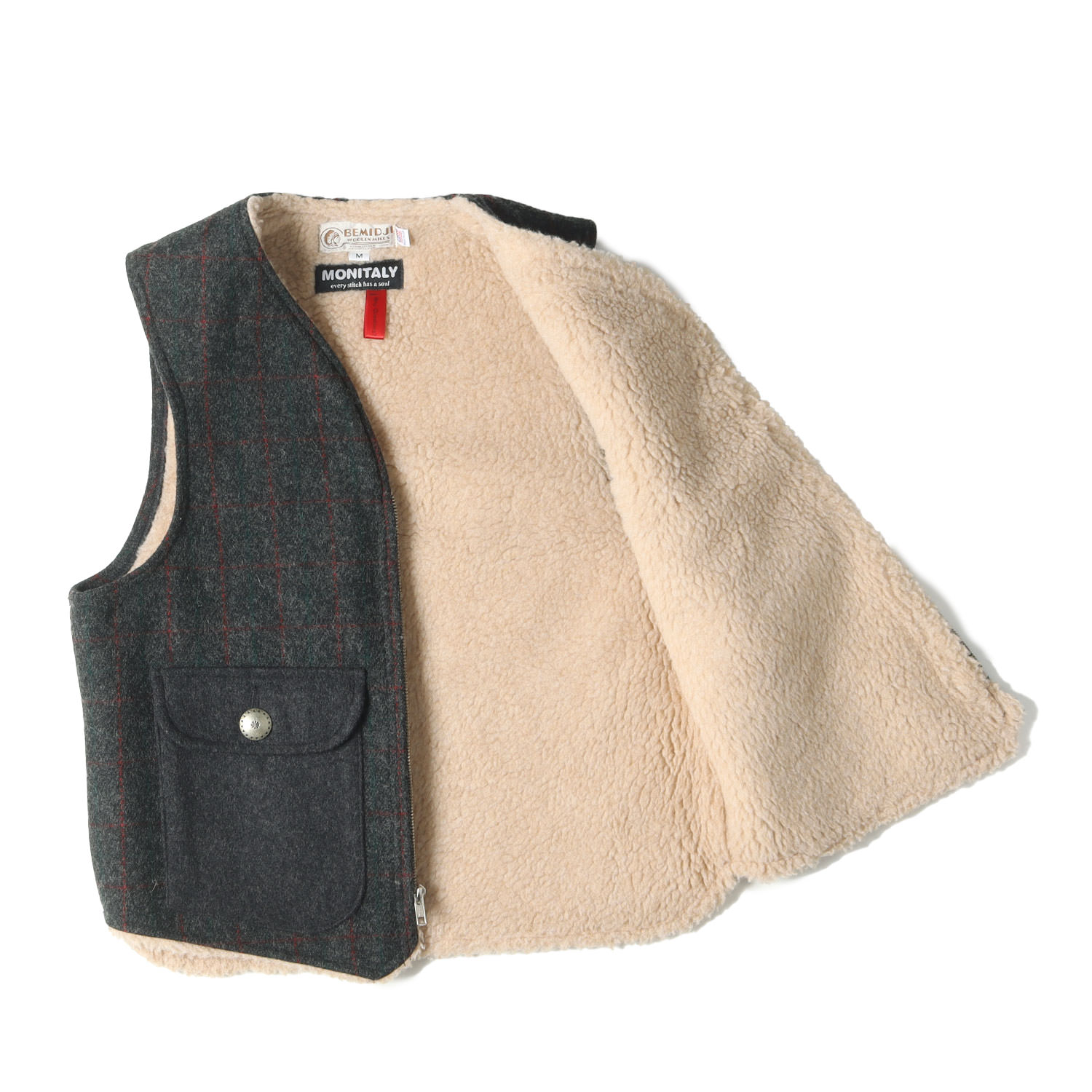 楽天市場】MONITALY モニタリー ベスト サイズ:M BEMIDJI コンチョ