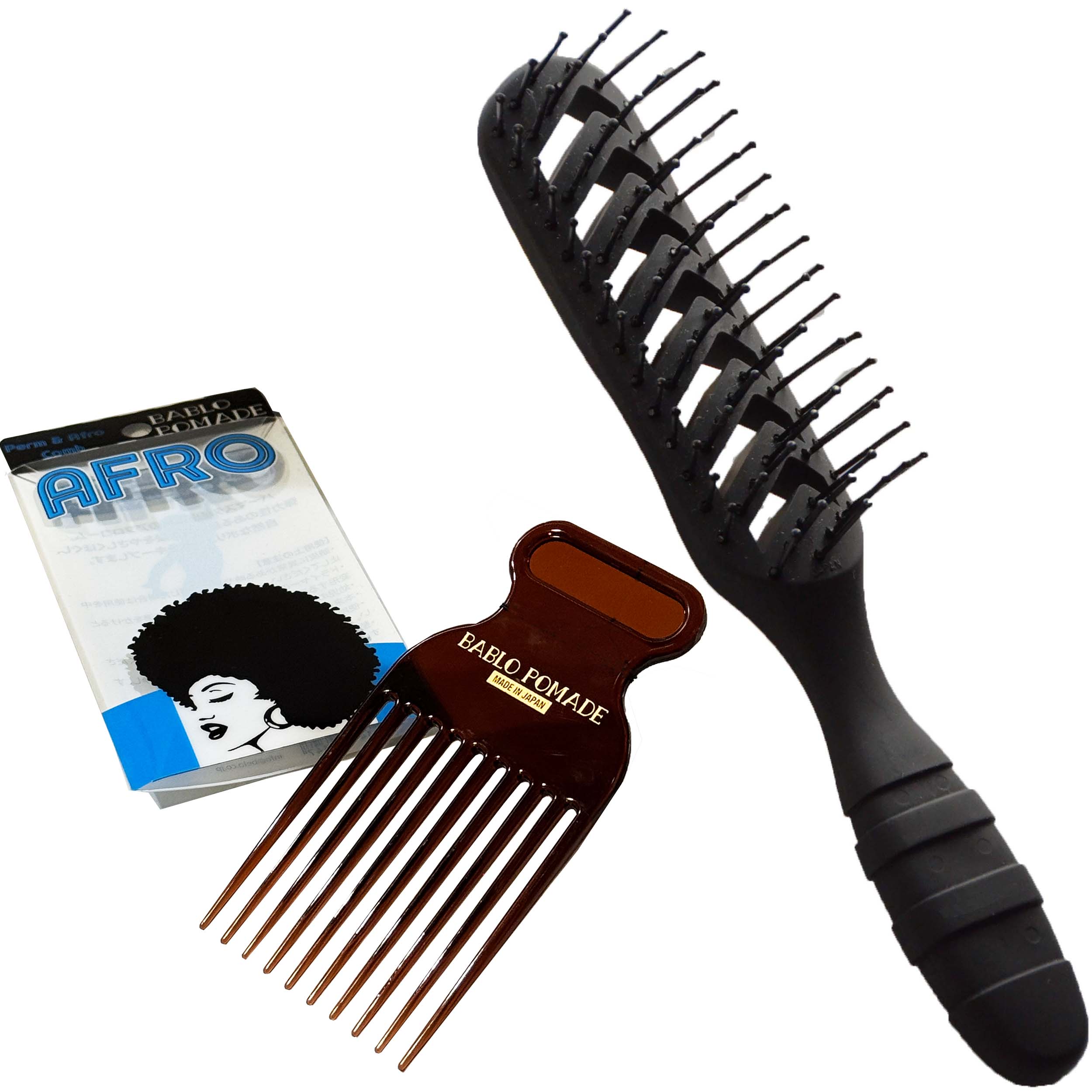 楽天市場】＼パーマ、超絶キマる／ BABLO POMADE アフロコーム クシ