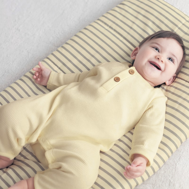 楽天市場】綿 ワッフル素材 ココナッツ風ボタン 脚カエル型 ロンパース