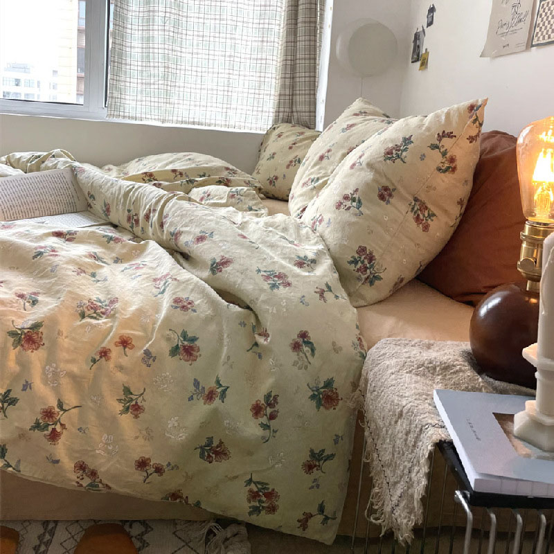 Sleepform 掛け布団 花柄 ベージュ系 Sleepform 掛け布団 花柄