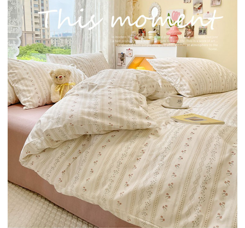 楽天市場】送料無料 全4色 布団カバーセットプリント花柄 可愛い