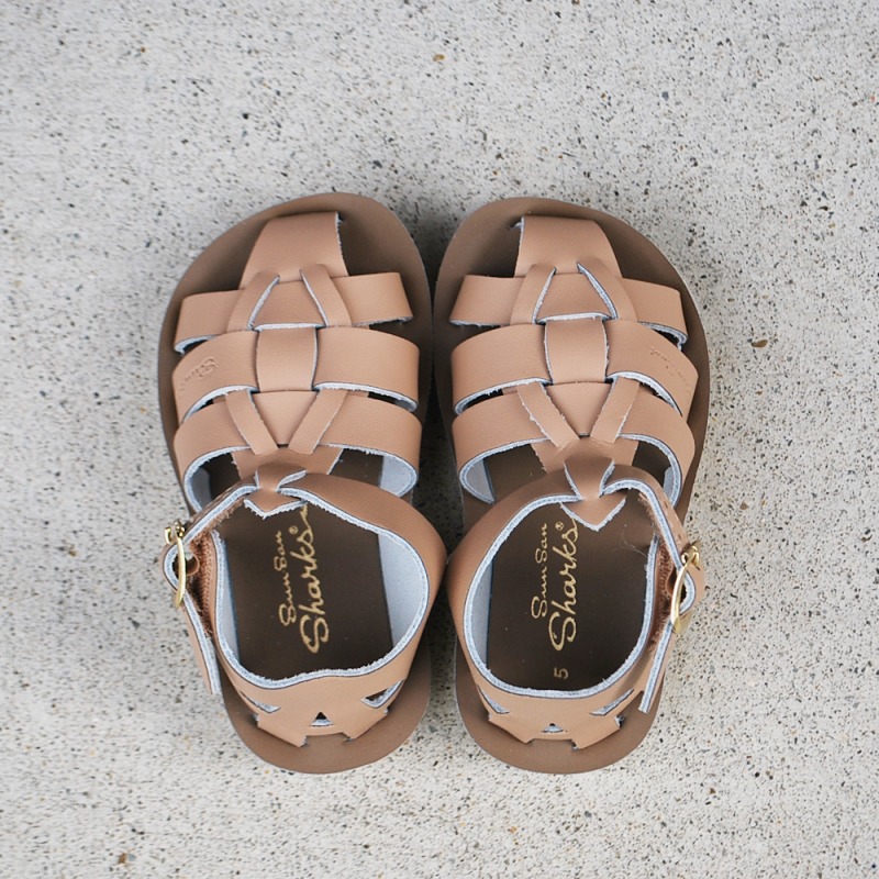 楽天市場】キッズ サンダル ソルトウォーター シャーク ベルクロテープ