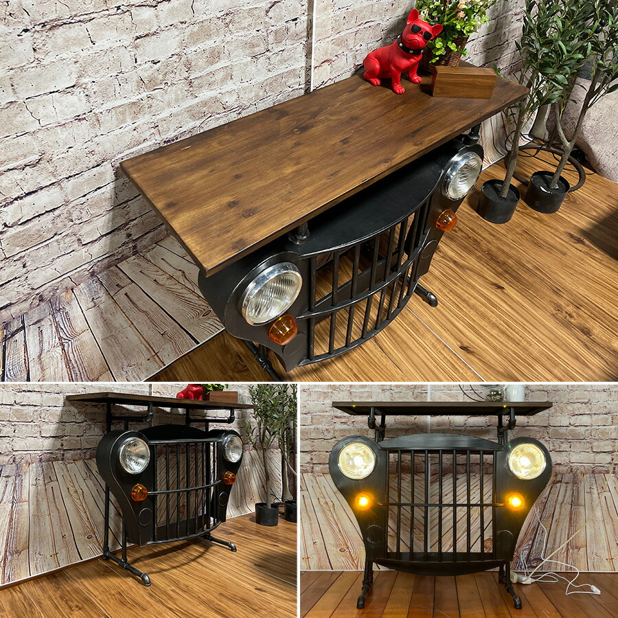 楽天市場】1日限定10%offクーポン バーテーブル インダストリアル