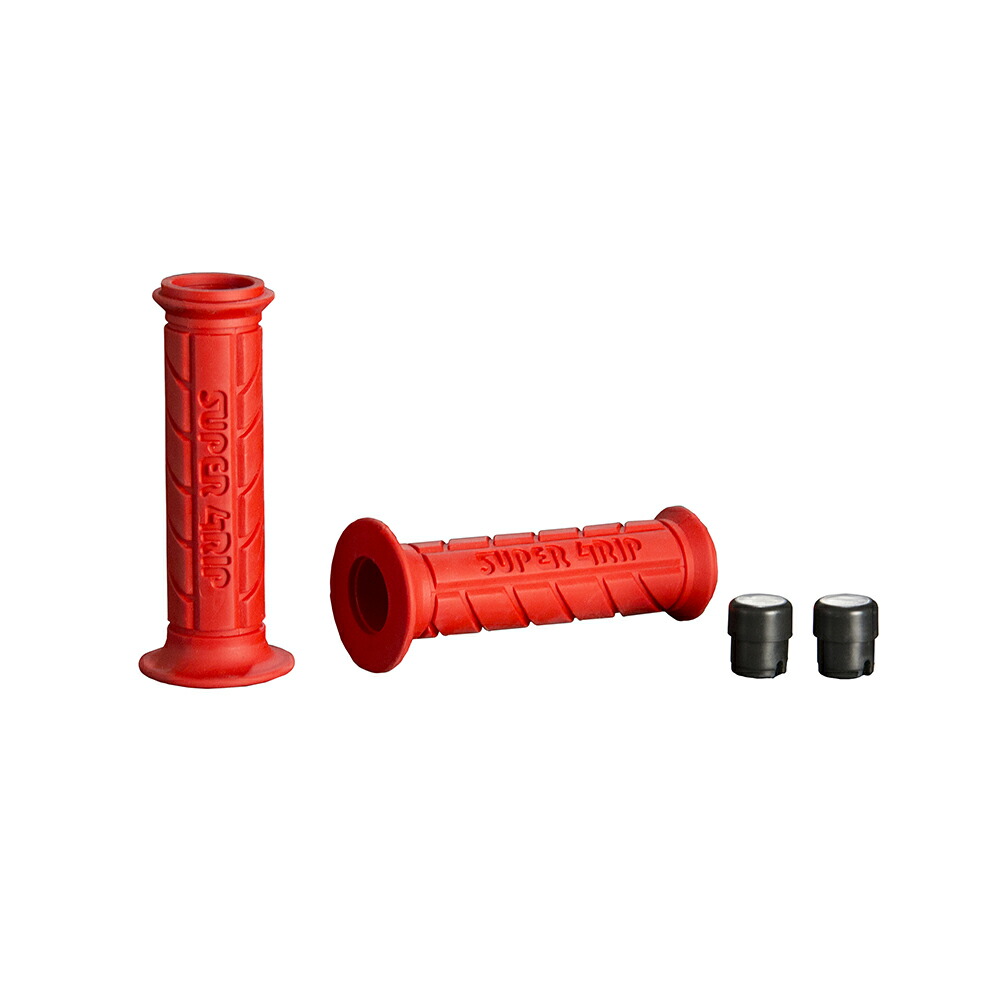 楽天市場】グリップ 赤/レッド 22.2径用 貫通式 バーエンド付属 汎用