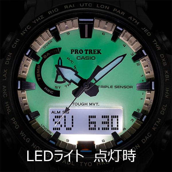 楽天市場】プロトレック 全面蓄光文字板 クライマーライン CASIO PRO