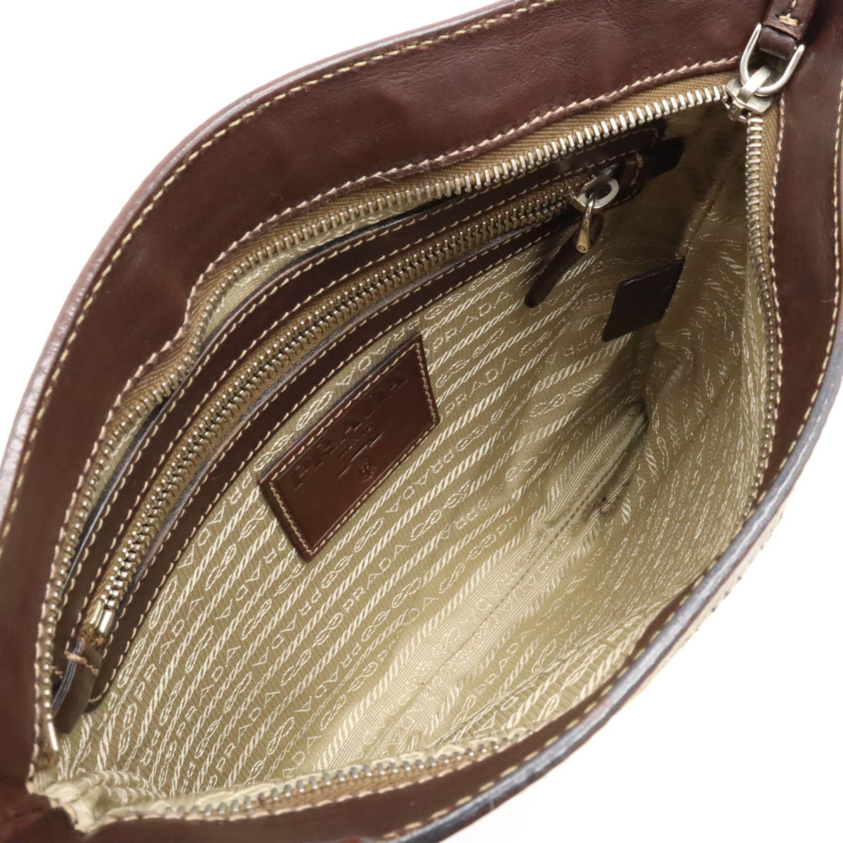 楽天市場】PRADA プラダ ロゴジャガード ショルダーバッグ ポシェット