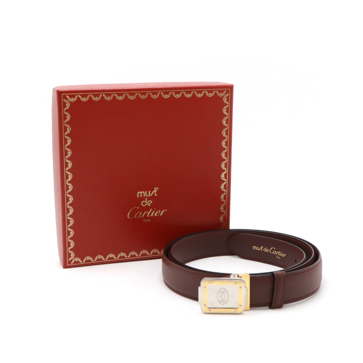 楽天市場】Cartier カルティエ サントス マスト ベルト レザー