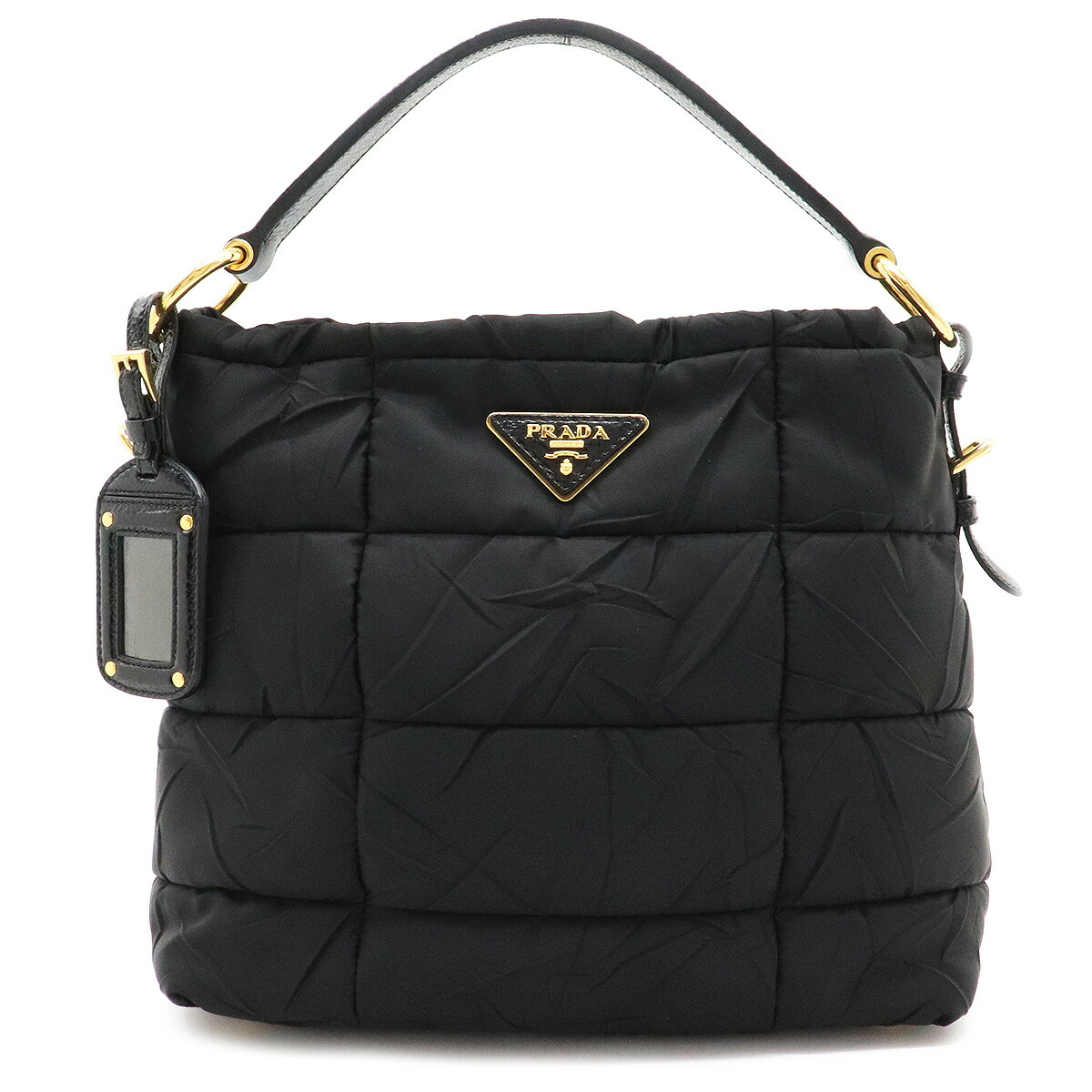 楽天市場】【バッグ】PRADA プラダ キルティング ハンドバッグ
