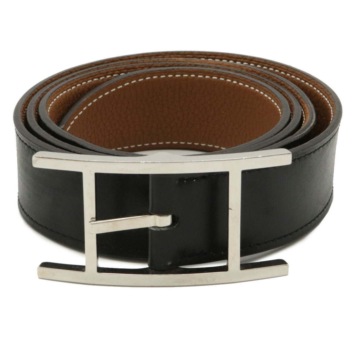 楽天市場】HERMES エルメス アピ3 ベルト リバーシブル ボックスカーフ