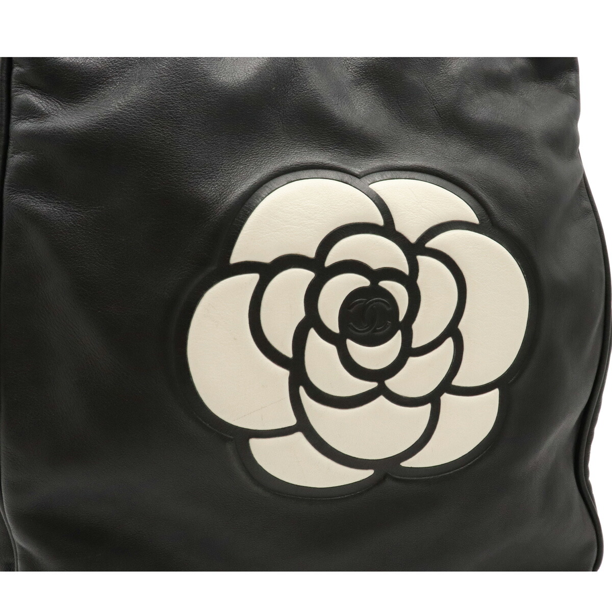 楽天市場】【バッグ】CHANEL シャネル カメリア ロゴ トートバッグ