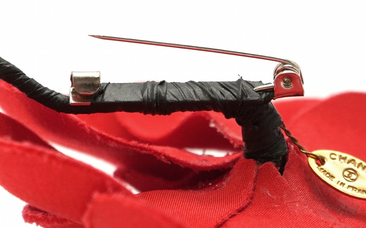 楽天市場】CHANEL シャネル カメリア コサージュ ピンブローチ 赤