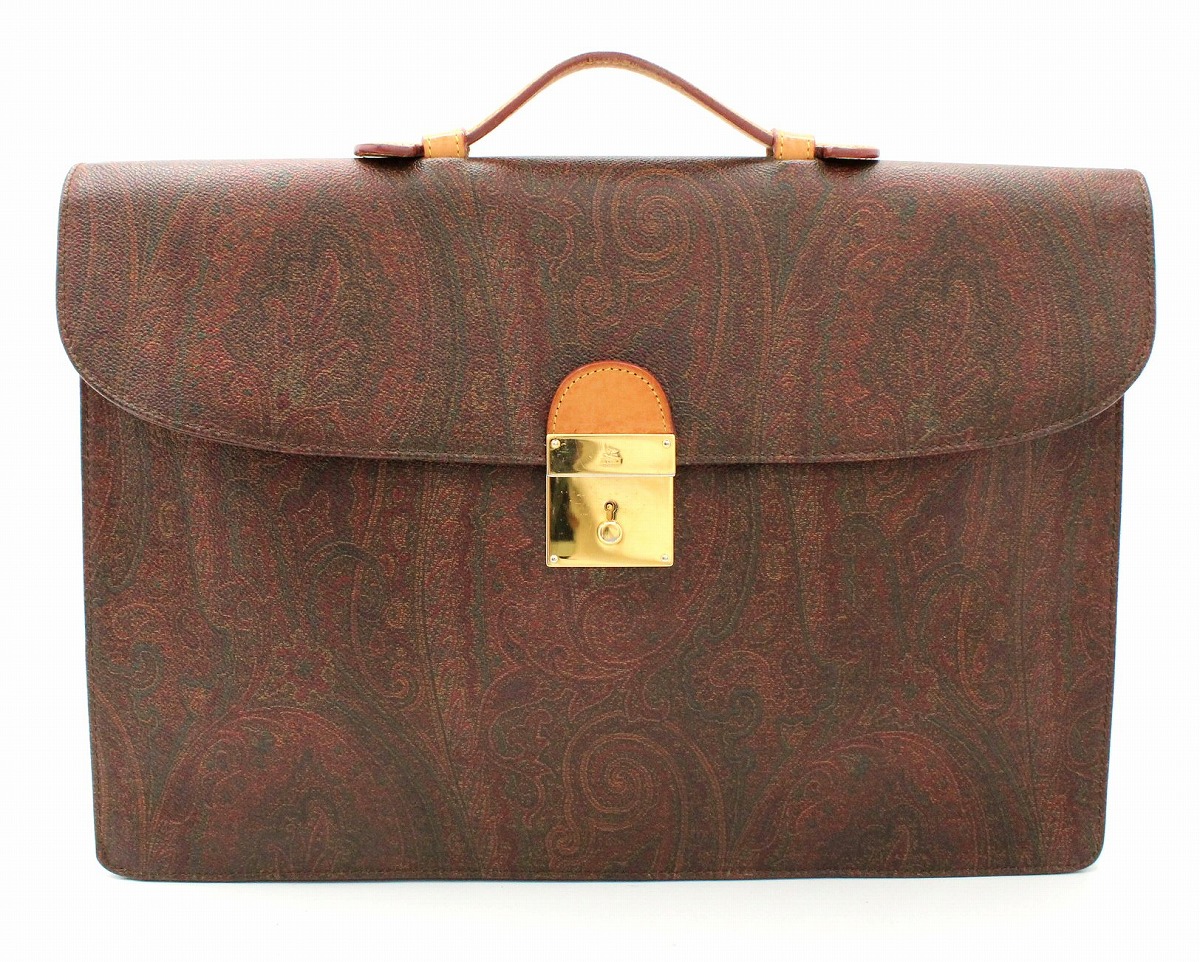 楽天市場】【バッグ】ETRO エトロ ペイズリー柄 ブリーフケース