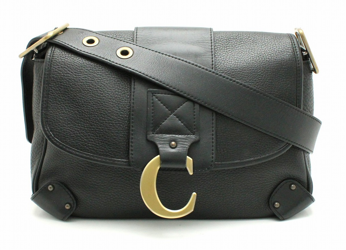 楽天市場】【バッグ】Chloe クロエ Cマーク ショルダーバッグ レザー