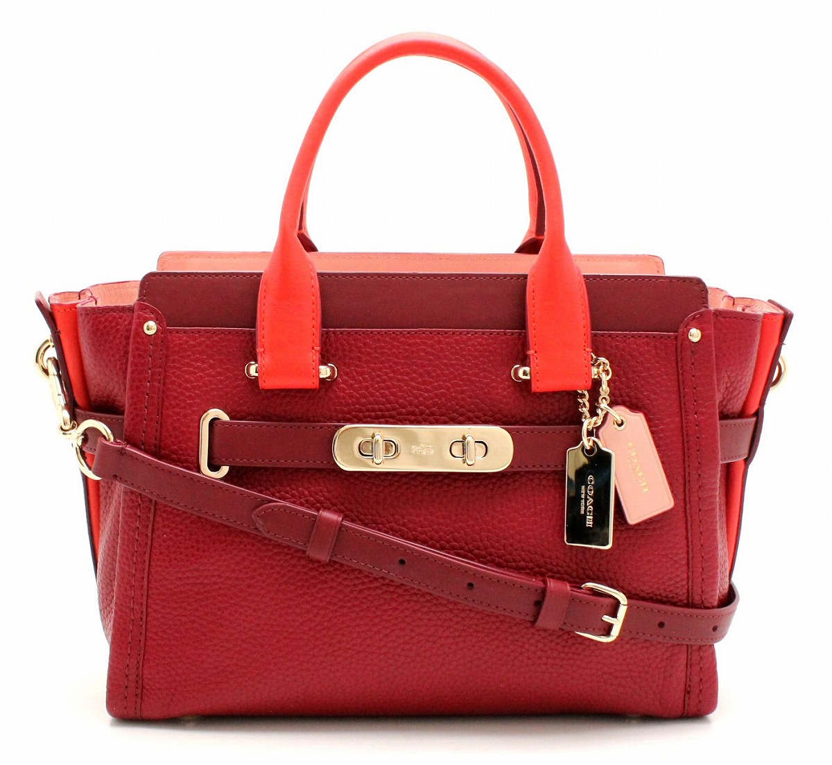 楽天市場】【バッグ】COACH コーチ スワッガー 27 レザー 2WAY