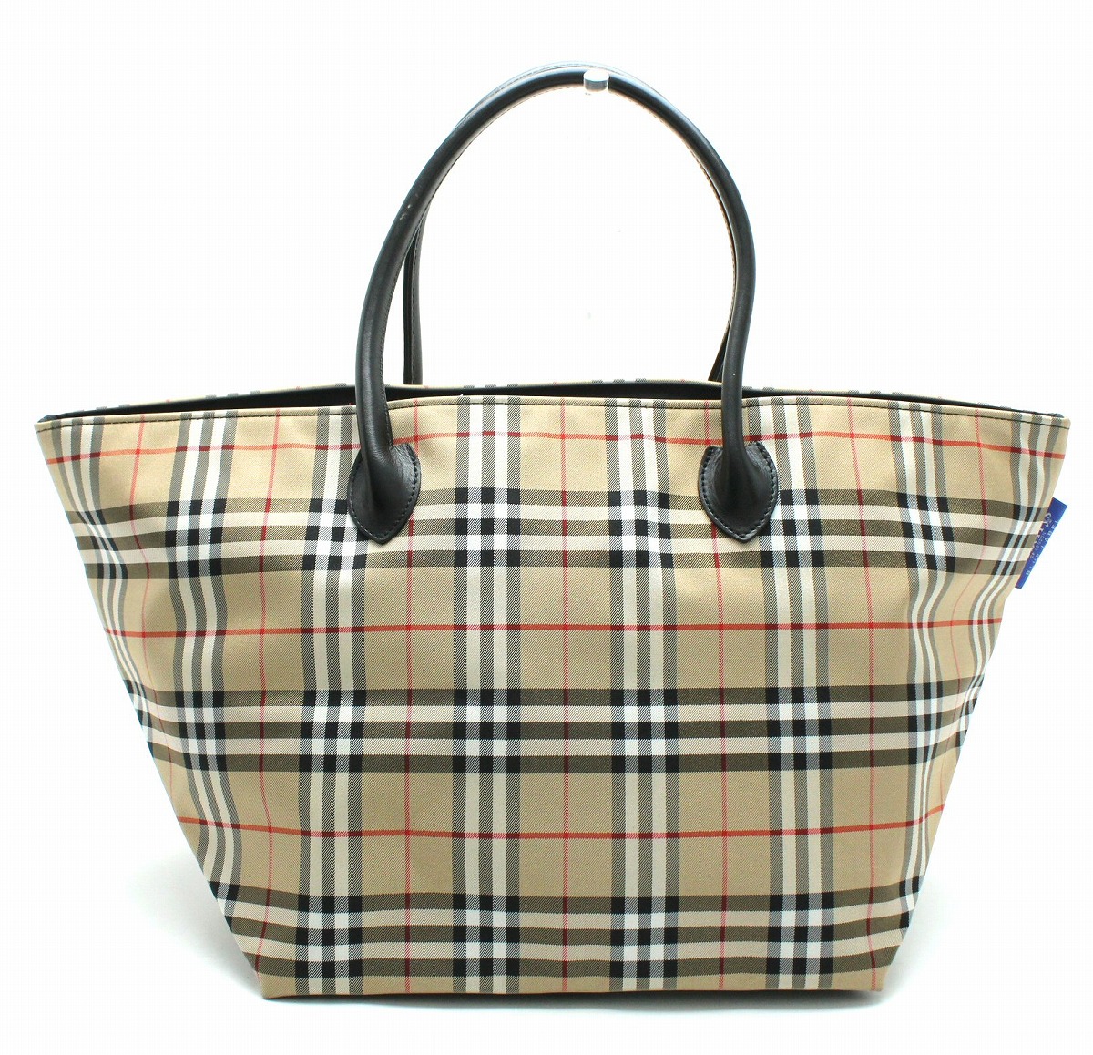 バーバリーブルーレーベル バックリボンキャミ ノバチェック ブラック