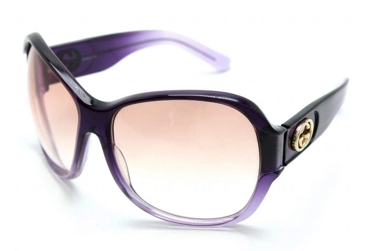 楽天市場】GUCCI グッチ サングラス ブラウングラデーション パープル