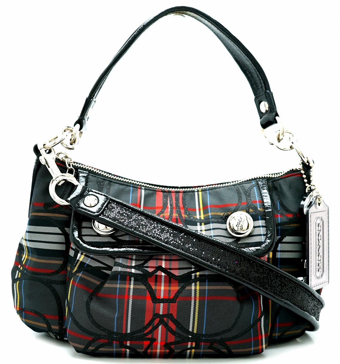 楽天市場】【バッグ】COACH コーチ チェック柄 ショルダーバッグ 2WAY