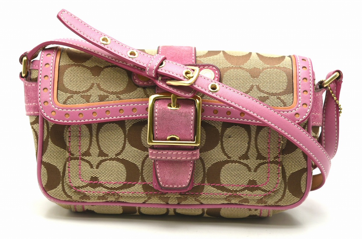 楽天市場】【バッグ】COACH コーチ シグネチャー ハンドバッグ