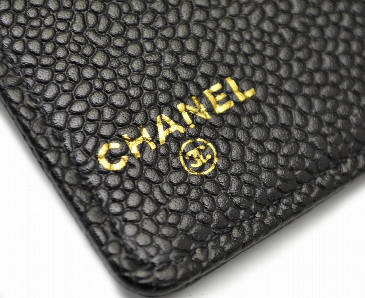 楽天市場】CHANEL シャネル キャビアスキン ココマーク ミニ PM 手帳