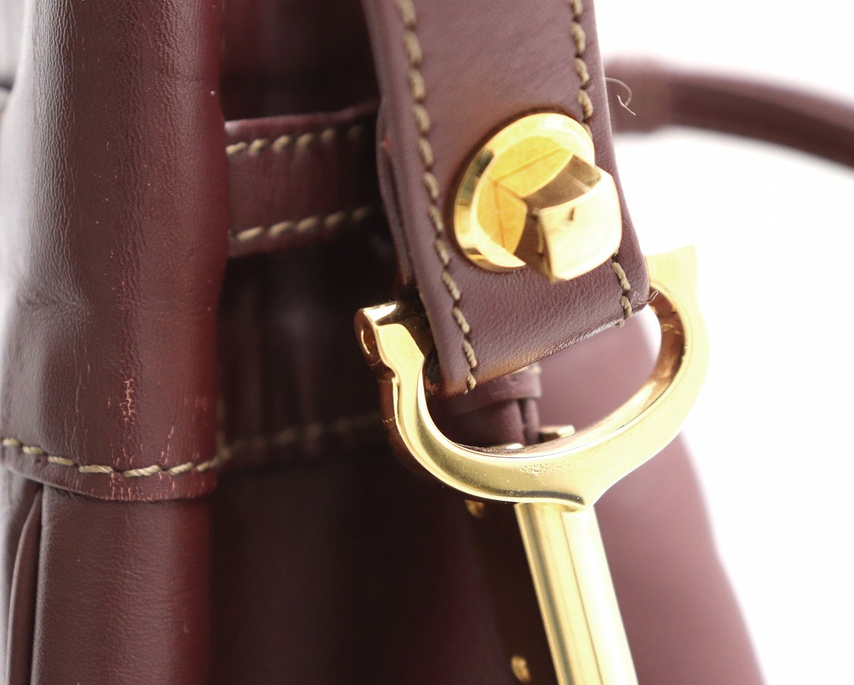 楽天市場】【バッグ】Cartier カルティエ マストライン 巾着型