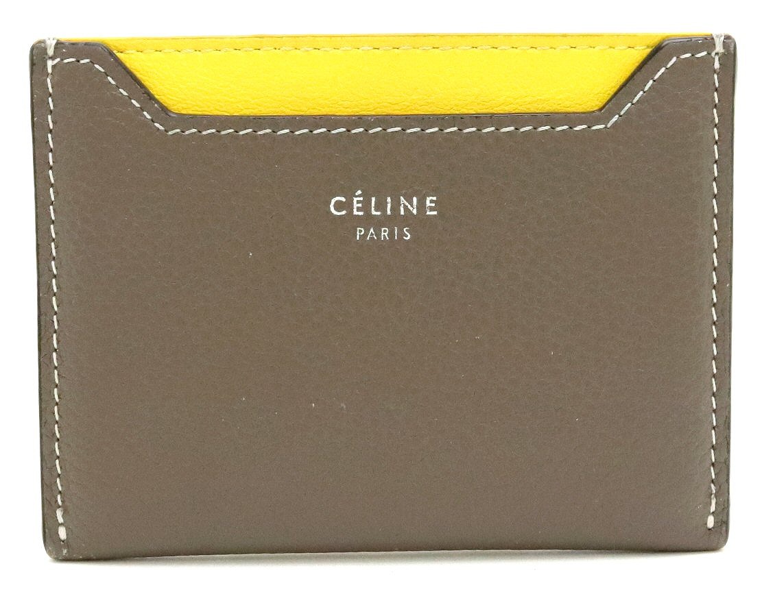楽天市場】CELINE セリーヌ カードケース パスケース レザー バイ