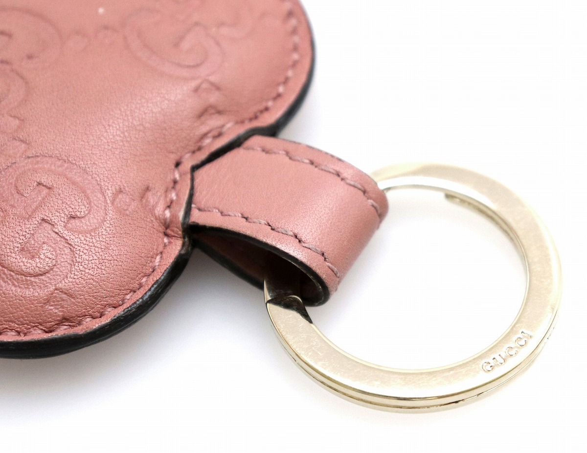 楽天市場】GUCCI グッチ グッチシマ ハート チャーム レザー