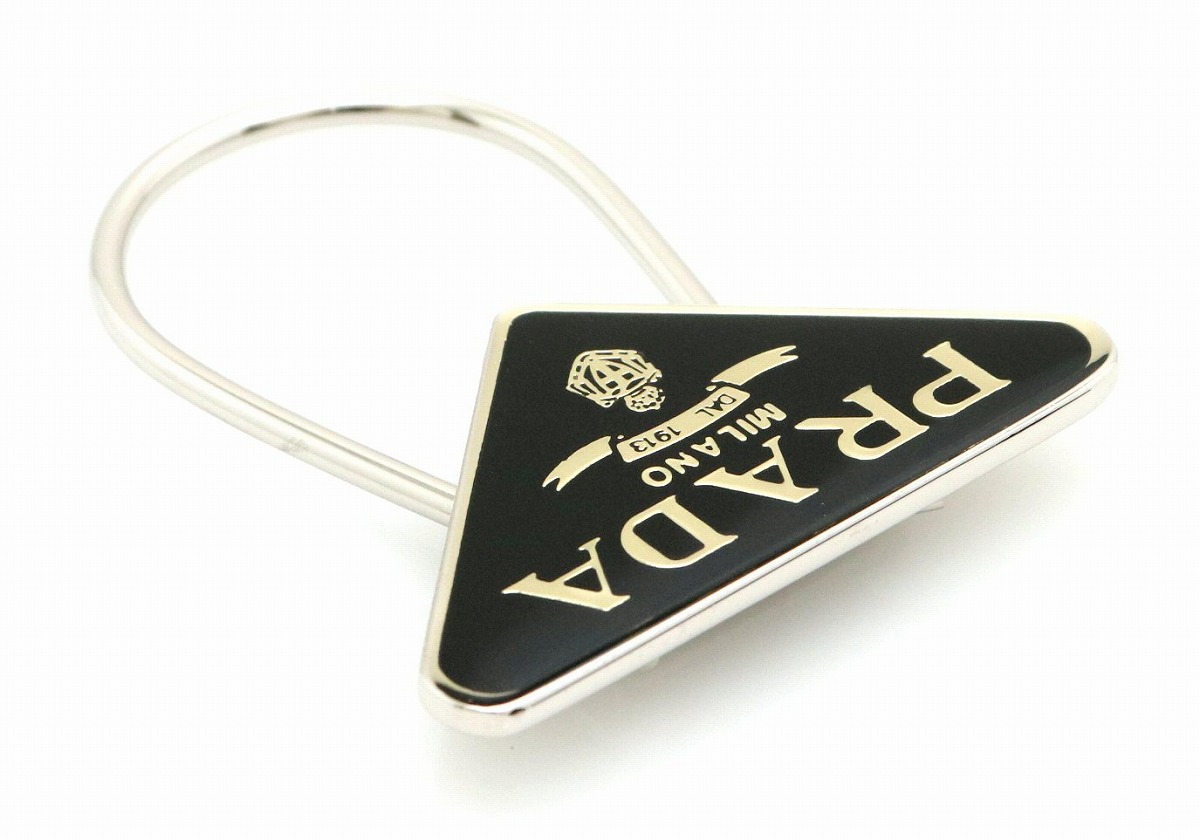 楽天市場】PRADA プラダ ロゴ プレート キーホルダー キーリング キー