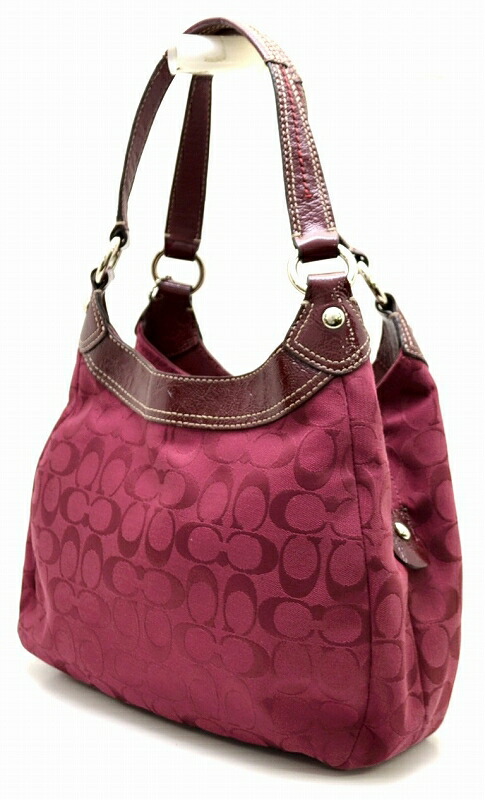 楽天市場】【バッグ】COACH コーチ ソーホー シグネチャー ホーボー