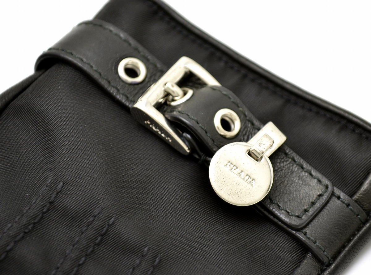 楽天市場】PRADA プラダ ナイロン ナッパレザーグローブ 手袋 サイズ7