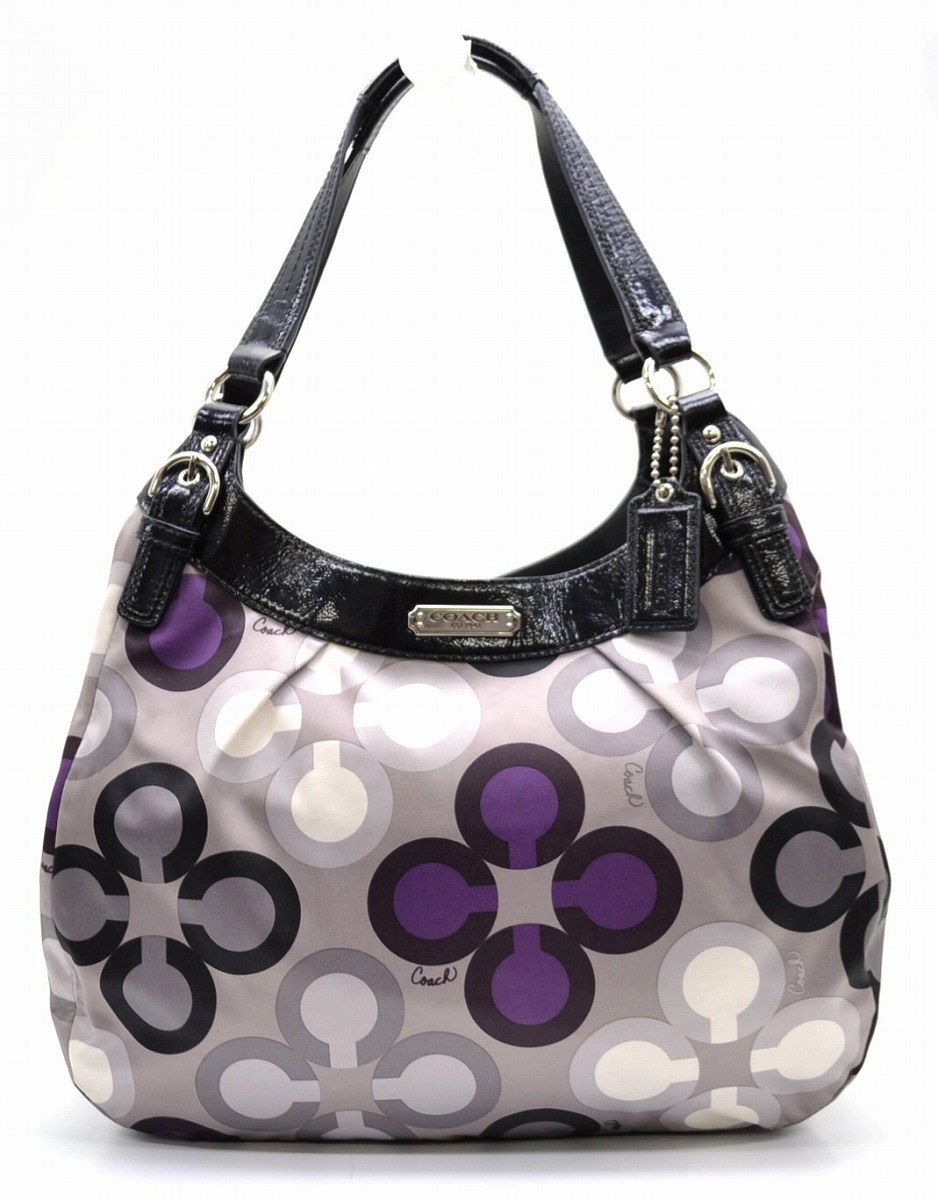 楽天市場】【バッグ】COACH コーチ オプアート ショルダーバッグ