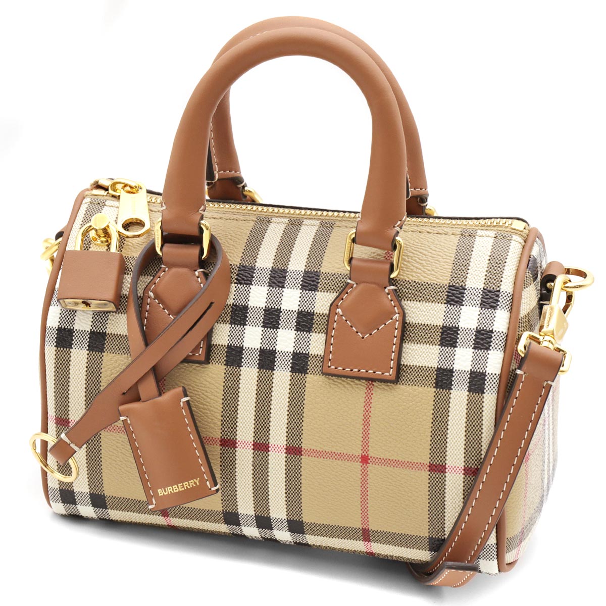 バッグBURBERRY バーバリー ミニボストンバッグ