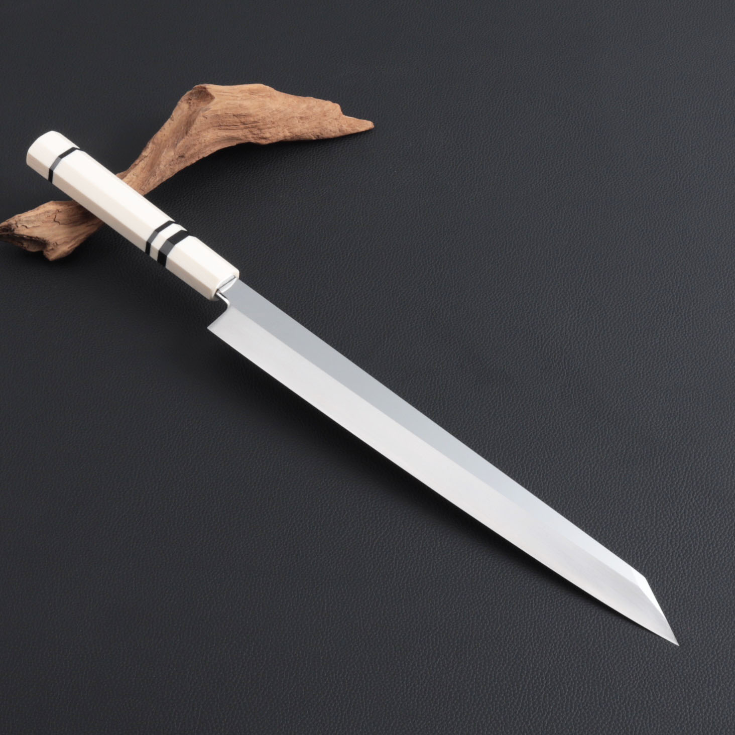 楽天市場】切付柳刃包丁 尺（刃渡り300mm）通常鏡面仕上げ 本刃付け