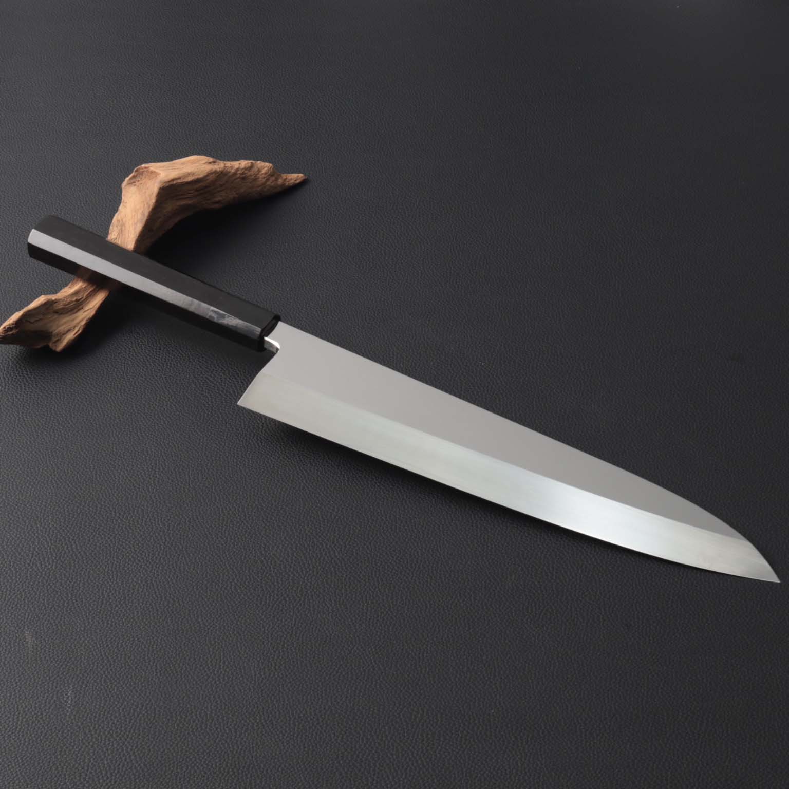 楽天市場】出刃包丁 尺（刃渡り300mm）通常鏡面仕上げ 本刃付け 刺身