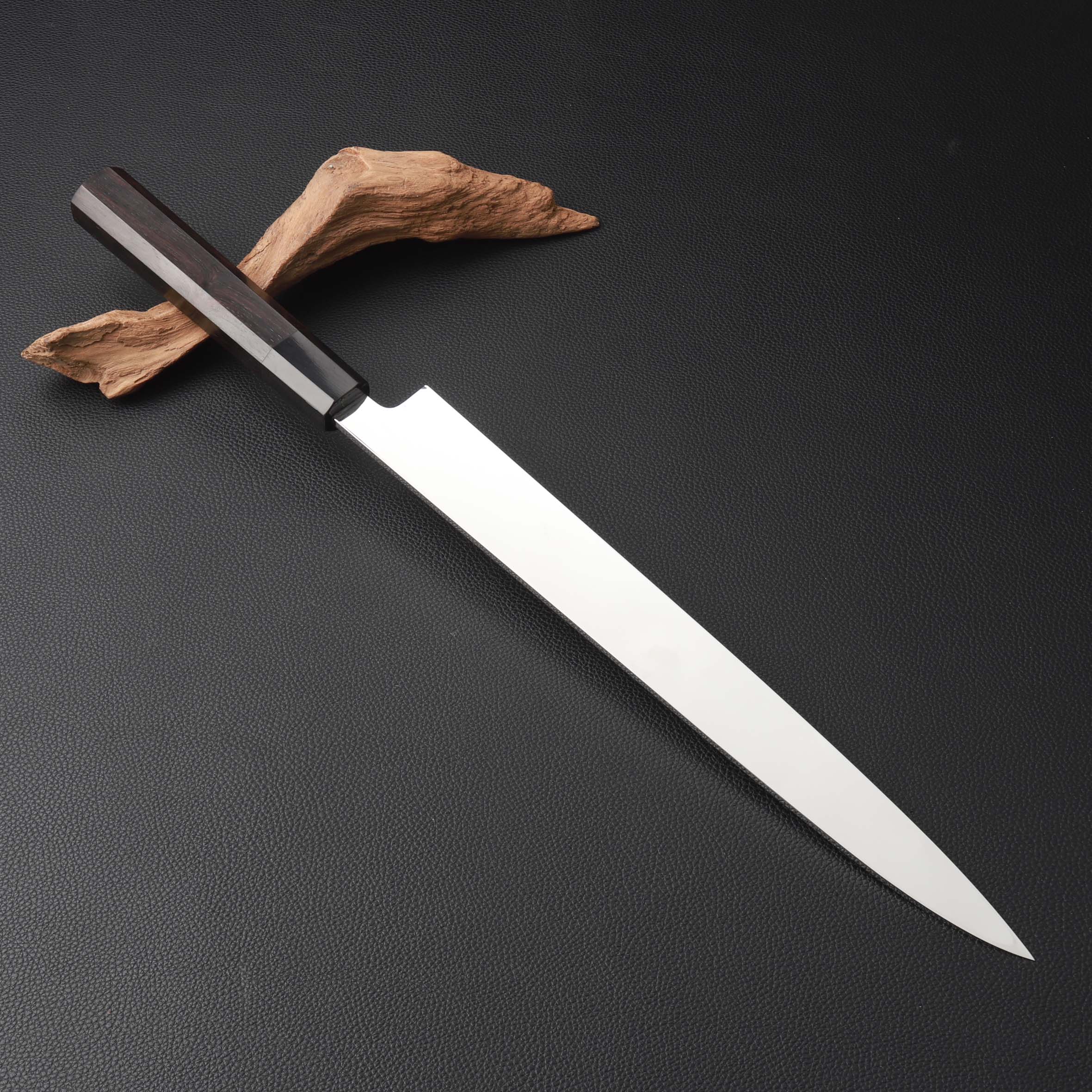 楽天市場】柳刃包丁 尺（刃渡り300mm）通常鏡面仕上げ 本刃付け 料理