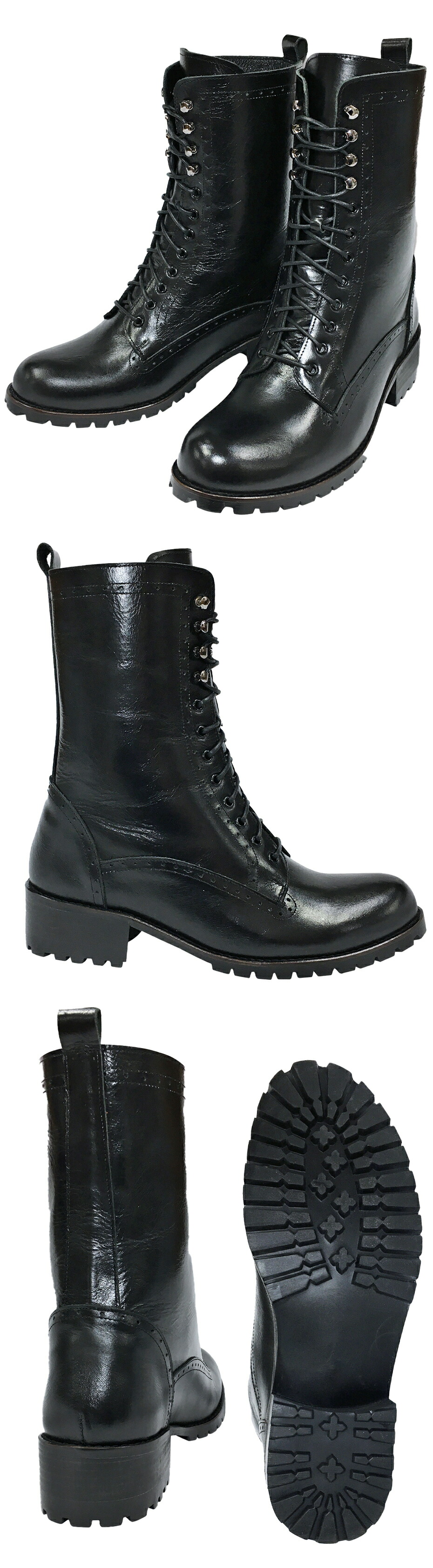 楽天市場】本革のかっこいいブーツ！シークレットシューズ