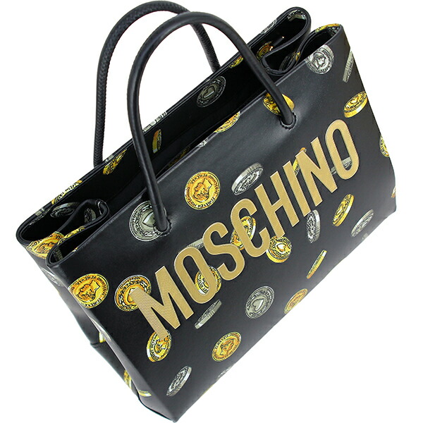 楽天市場】モスキーノ トートバッグ コインプリント カーフレザー
