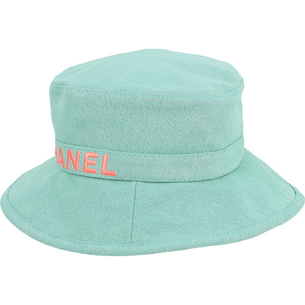 楽天市場】シャネル ハット CHANELロゴ Mサイズ コットン デニム