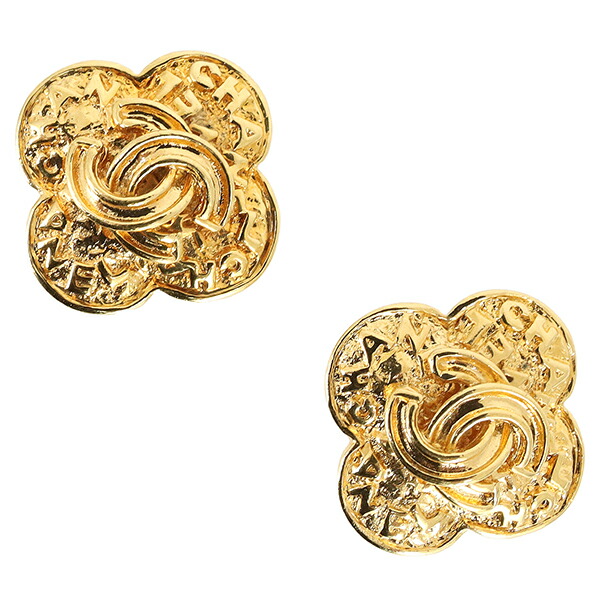 楽天市場】【ヴィンテージ】 シャネル イヤリング クローバーモチーフ