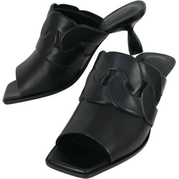 エルメス レザー×パテント 35 サンダル BEG 【公式通販】