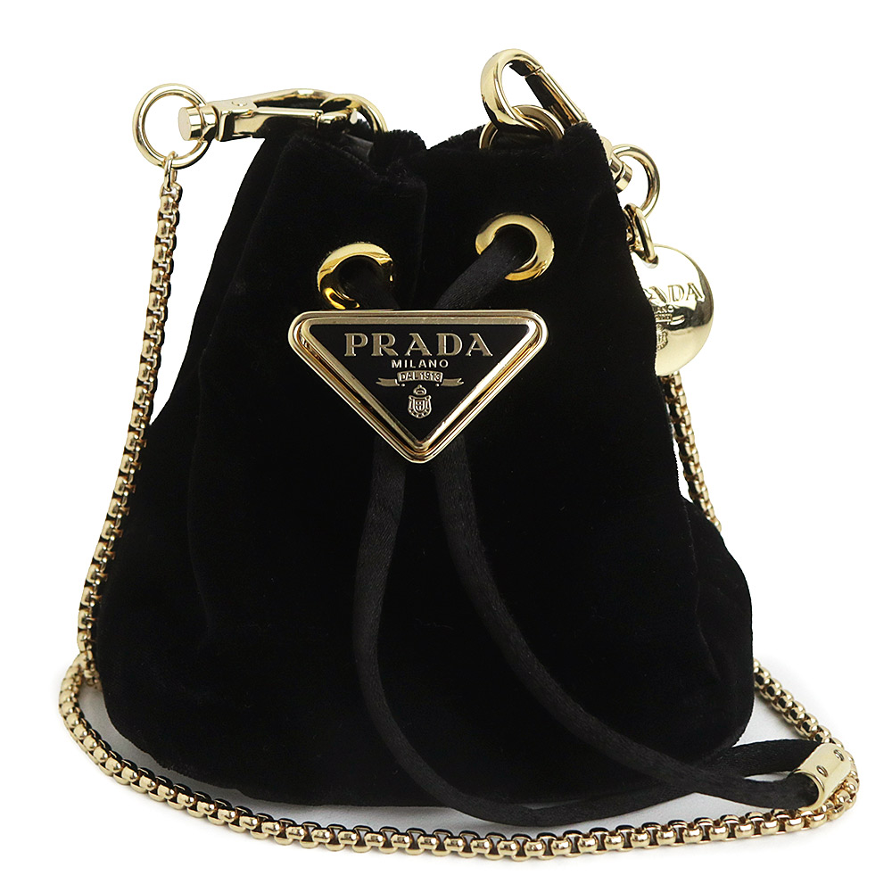 ⭐️極美品⭐️PRADA RAFIA PONPON 2way BAG ブラック PRADA（プラダ） VIT.DAINO ハンドバッグ 2WAY ショルダーバッグ