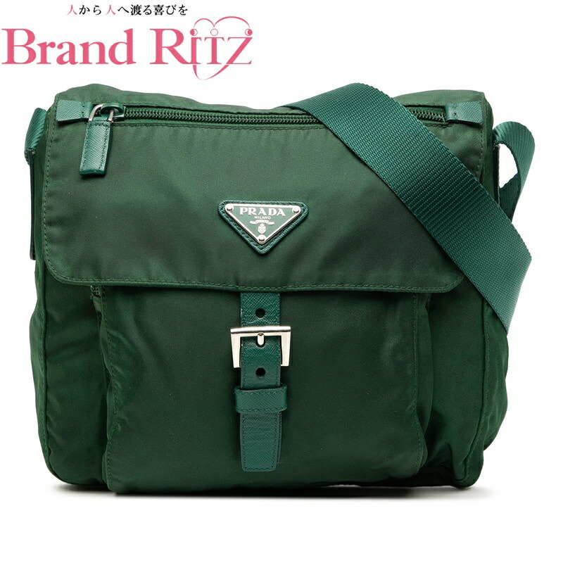 楽天市場】プラダ ナイロン ショルダーバッグ（カラーグリーン）の通販