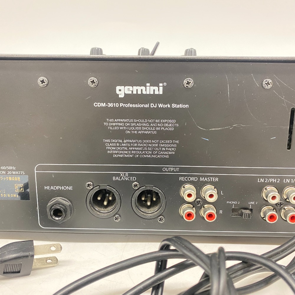 楽天市場】Gemini CDM-3610 DJ ワークステーション : BRANJE 楽天市場店