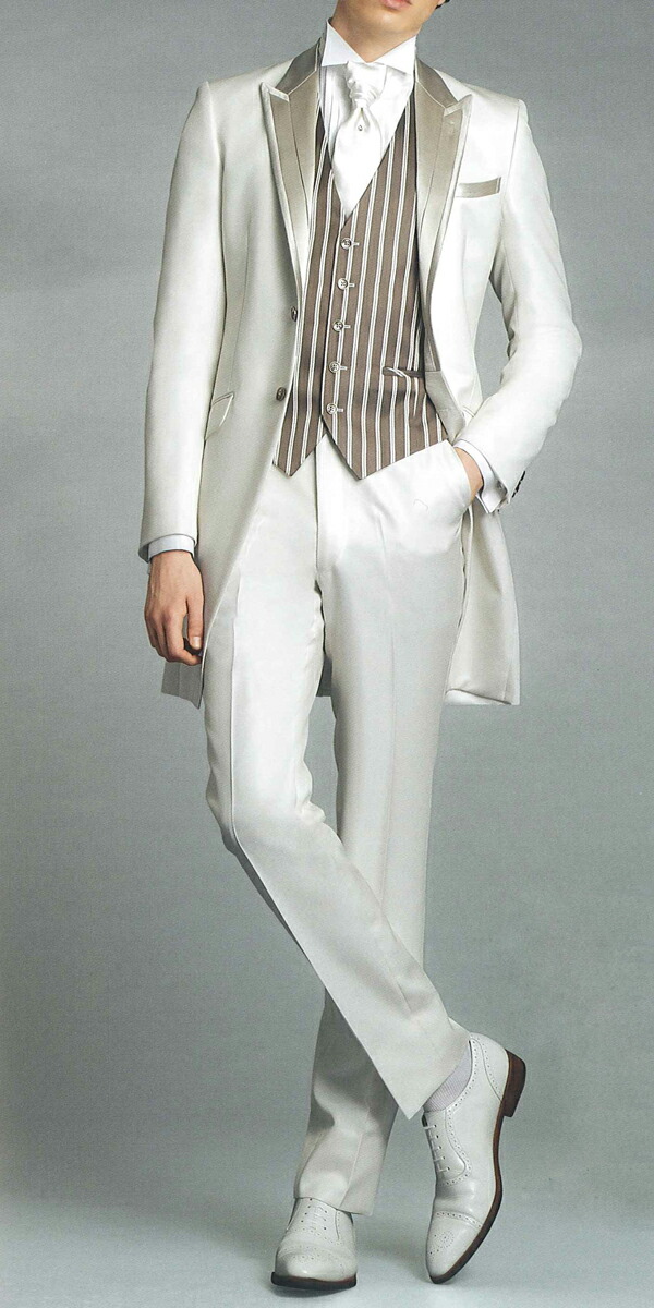 楽天市場】【レンタル】タキシード モーニングコート ホワイト