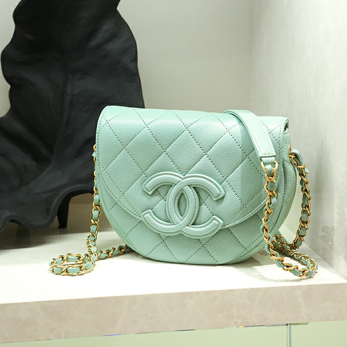 楽天市場】シャネル ミニメッセンジャーバッグ キャビアスキン ライト