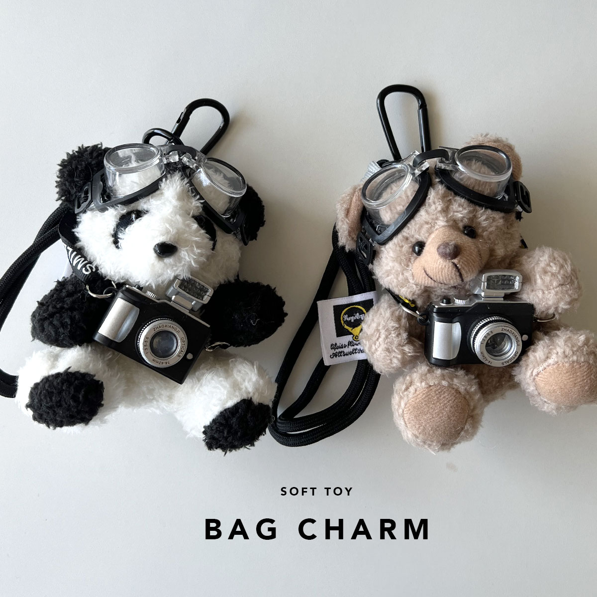 楽天市場】パンダチャーム ベアーチャーム アニマルチャーム バッグ