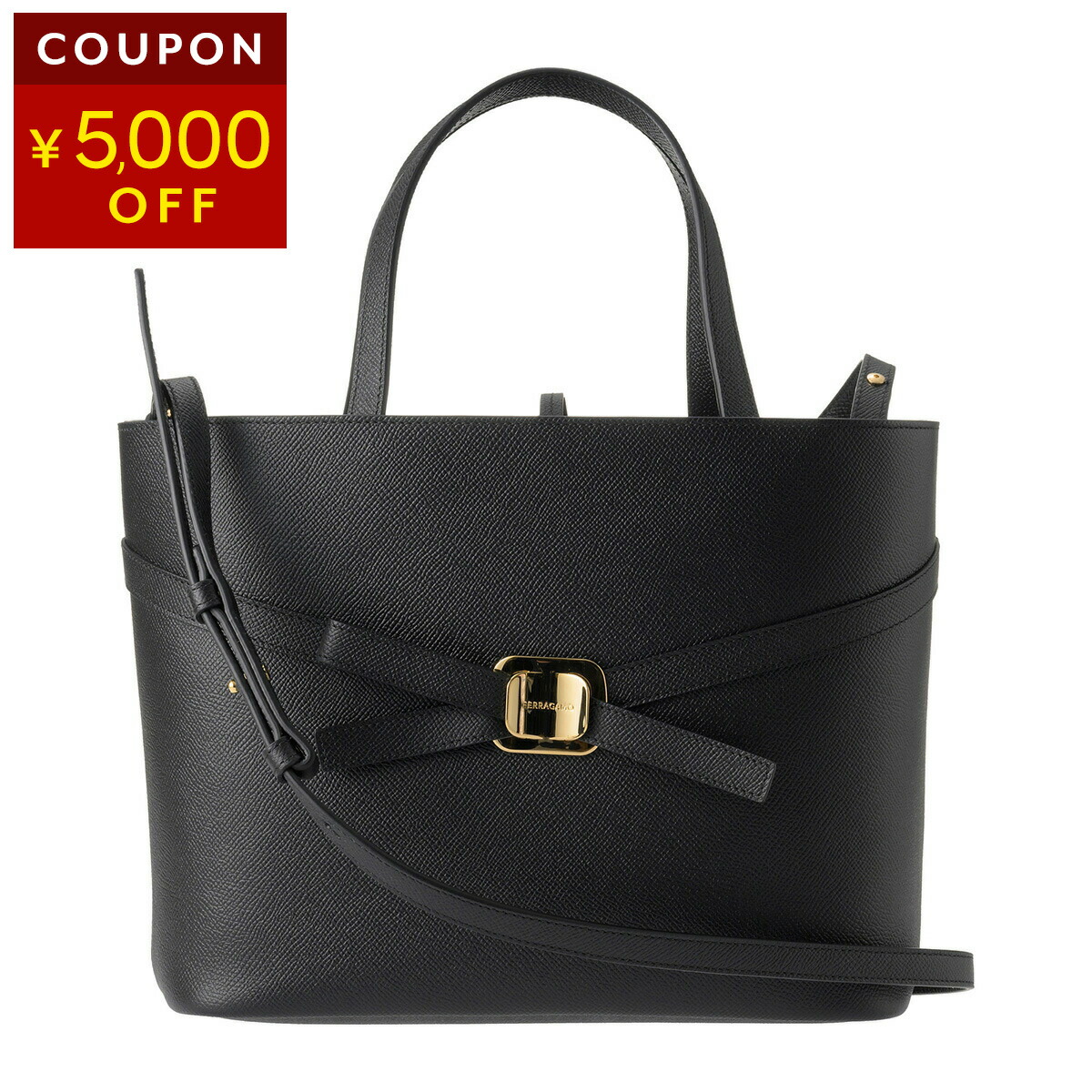 楽天市場】フェラガモ トートバッグ FERRAGAMO ボウ 218348 771215