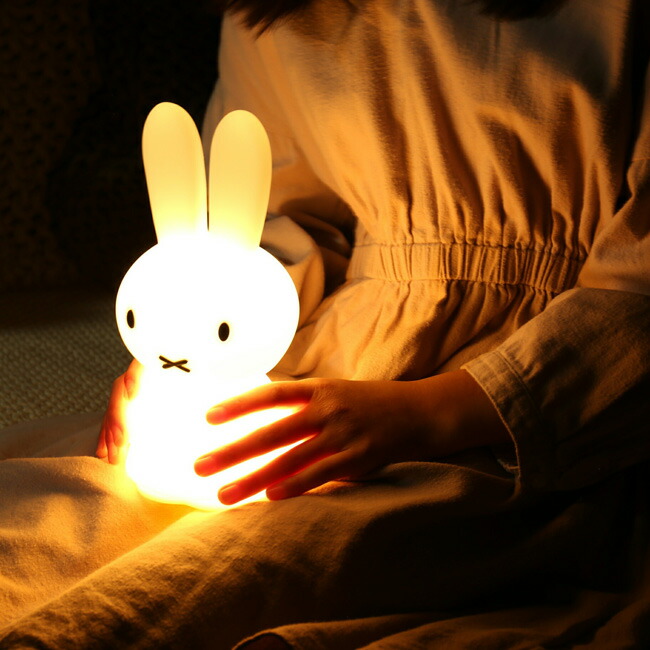 楽天市場】ミッフィー LEDライト Miffy Shines 22cm ぽんぽん叩いて