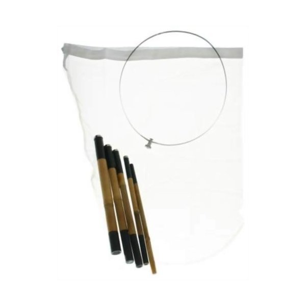 楽天市場】志賀昆虫 竹製ポケット式新型捕虫網 (5本継漆仕上 36cm本絹