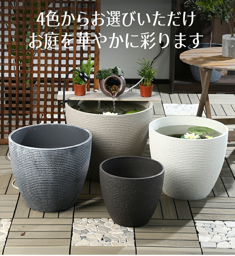 楽天市場】金魚鉢 水鉢 ビオトープ 睡蓮鉢 メダカ鉢 すいれん鉢 メダカ